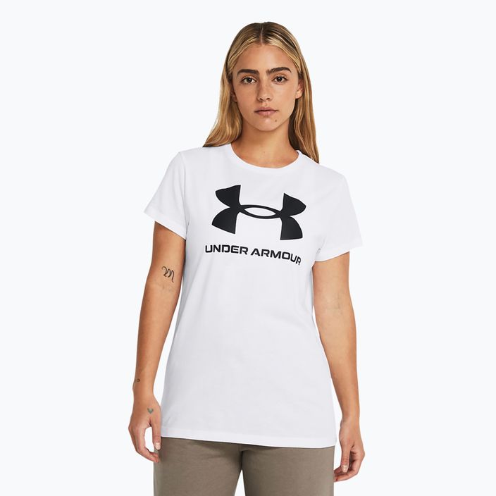 Жіноча футболка Under Armour Rival Logo біла/чорна