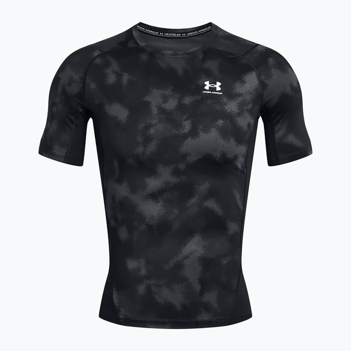 Футболка для тренувань чоловіча Under Armour HG Armour Printed black/white 5