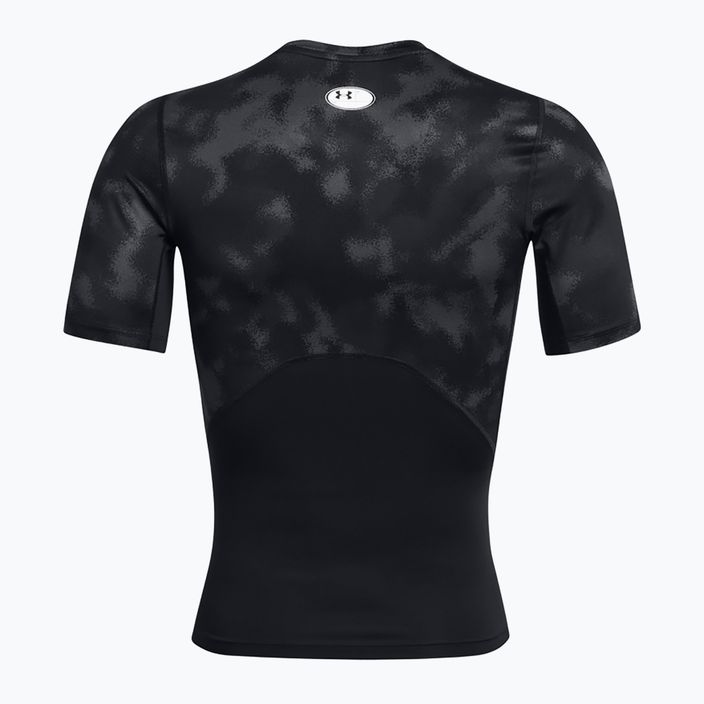 Футболка для тренувань чоловіча Under Armour HG Armour Printed black/white 6