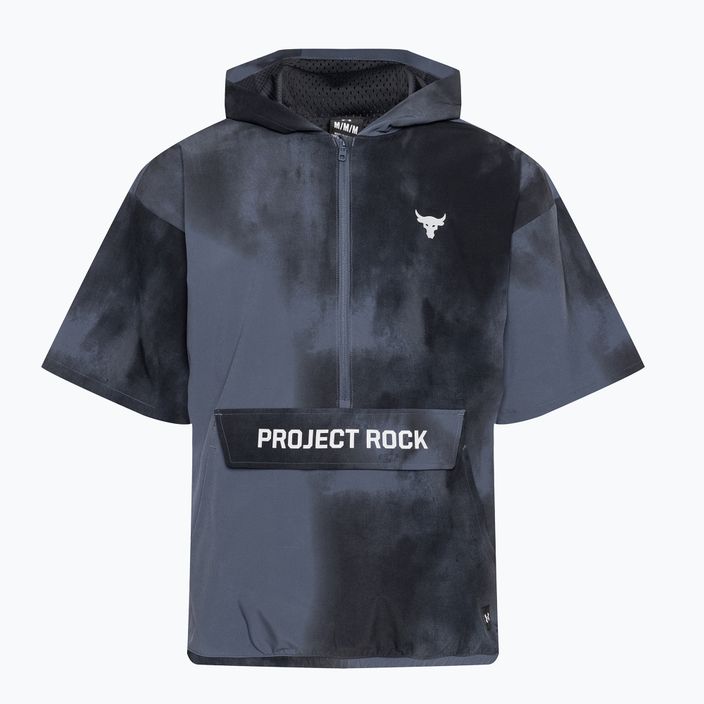 Чоловіча тренувальна куртка Under Armour Project Rock Warm Up Hooded downstorm сіра/модно-сіра з капюшоном