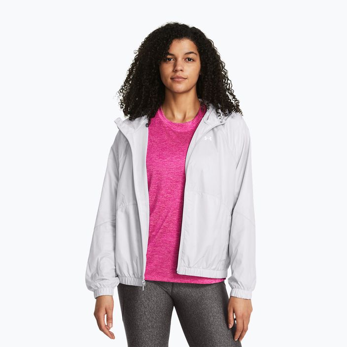 Куртка противіряна жіноча Under Armour Sport Windbreaker halo gray/white