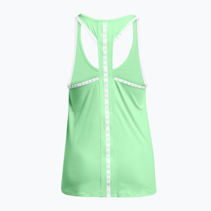 Майка для тренувань жіноча Under Armour Knockout Tank matrix green/white 5