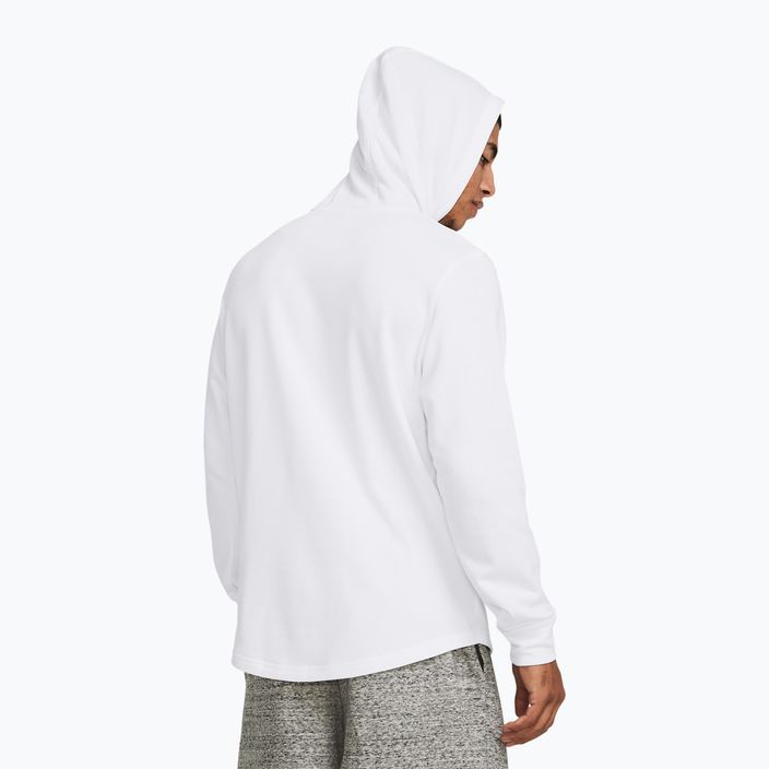 Кофта чоловіча Under Armour Rival Terry Graphic Hood white/black 2