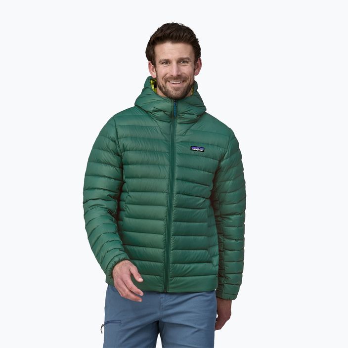 Пуховик чоловічий Patagonia Down Sweater Hoody conifer green