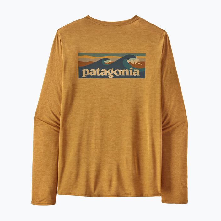 Чоловіча шапка Patagonia прохолодна щоденна графічна сорочка-вода похід з довгим рукавом пухнаста риба золото х-барвник 4
