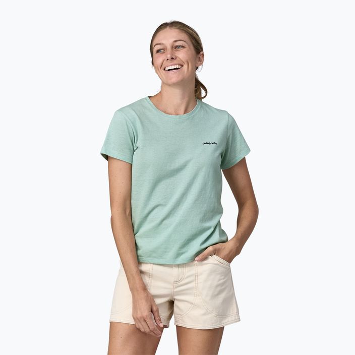 Жіноча трекінгова футболка Patagonia P-6 Logo Responsibili-Tee wispy green