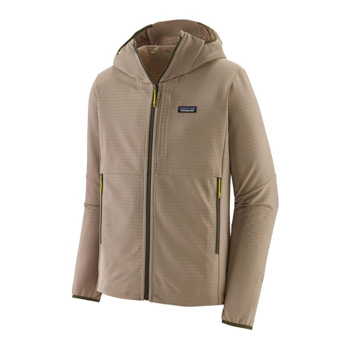 Чоловічий світшот Patagonia R1 TechFace Hoody seabird сірий з капюшоном 2