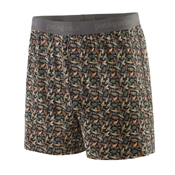 Труси чоловічі Patagonia Essential Boxers allen's party/ink black 2