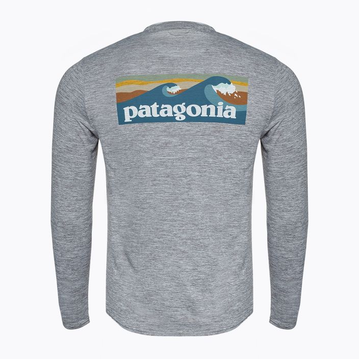 Кофта чоловіча Patagonia Cap Cool Daily Graphic Shirt-Waters boardshort logo abalone blue/feather grey 2