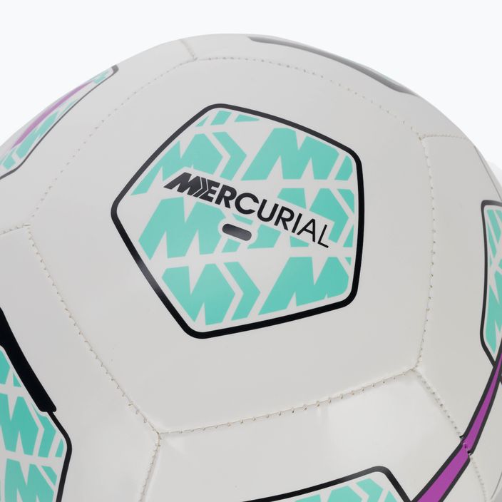 М'яч футбольний Nike Mercurial Fade white/hyper turquoise/fuchsia dream розмір 4 3