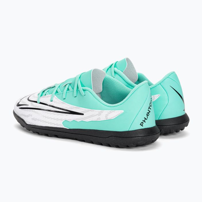 Футбольні бутси кросівки дитячі Nike JR Phantom GX Club TF hyper turquoise/fuchsia dream/white/black 3