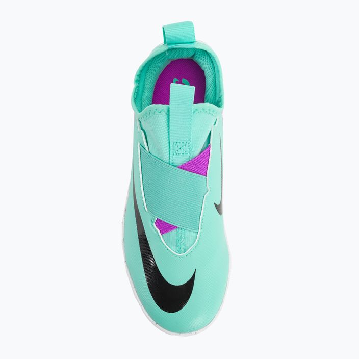 Футбольні бутси кросівки дитячі Nike Jr Zoom Mercurial Vapor 15 Academy IC hyper turquoise/black/ white/fuchsia dream 6