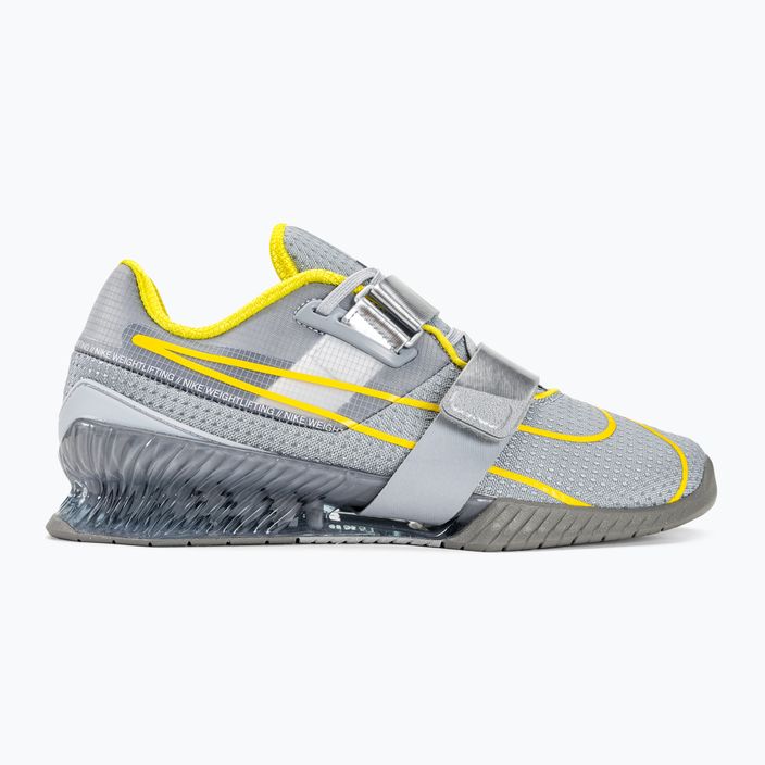 Кросівки для важкої атлетики Nike Romaleos 4 вовчий сірий / освітлення / чорний метал срібло 2