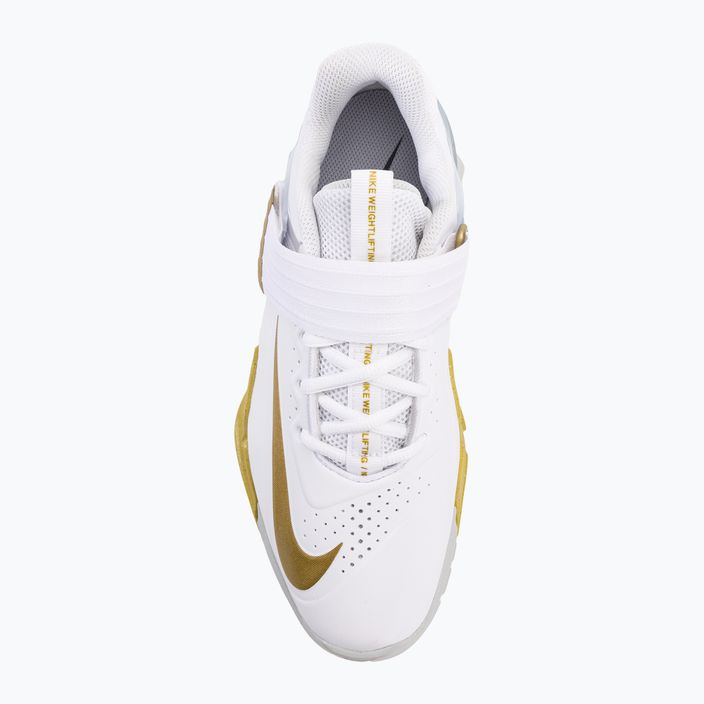 Кросівки для важкої атлетики Nike Savaleos біло-чорні залізо-сірі 6