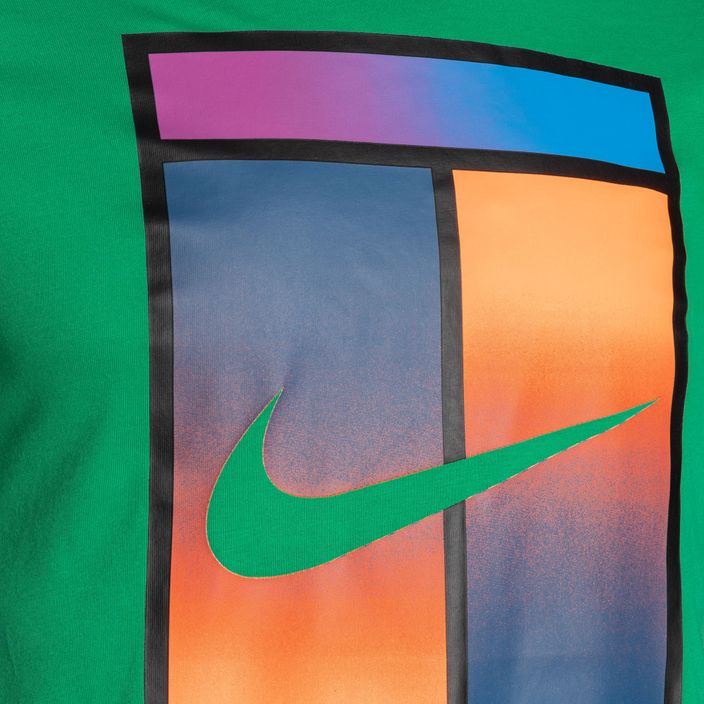 Чоловіча тенісна футболка Nike Court Dri-Fit Heritage stadium зелена 3
