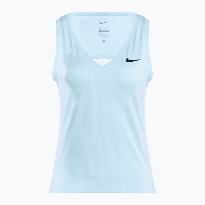 Жіноча тенісна майка Nike Court Dri-Fit Victory Tank льодовик синій/чорний