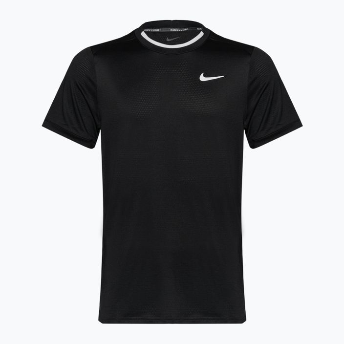 Чоловіча тенісна футболка Nike Court Dri-Fit Advantage чорна/біла