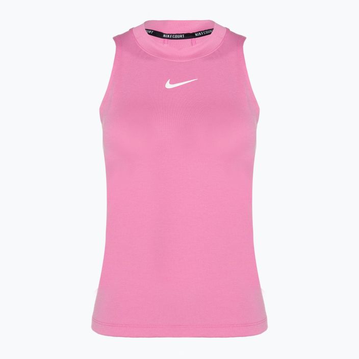 Жіноча тенісна майка Nike Court Dri-Fit Advantage Tank грайливий рожевий/білий