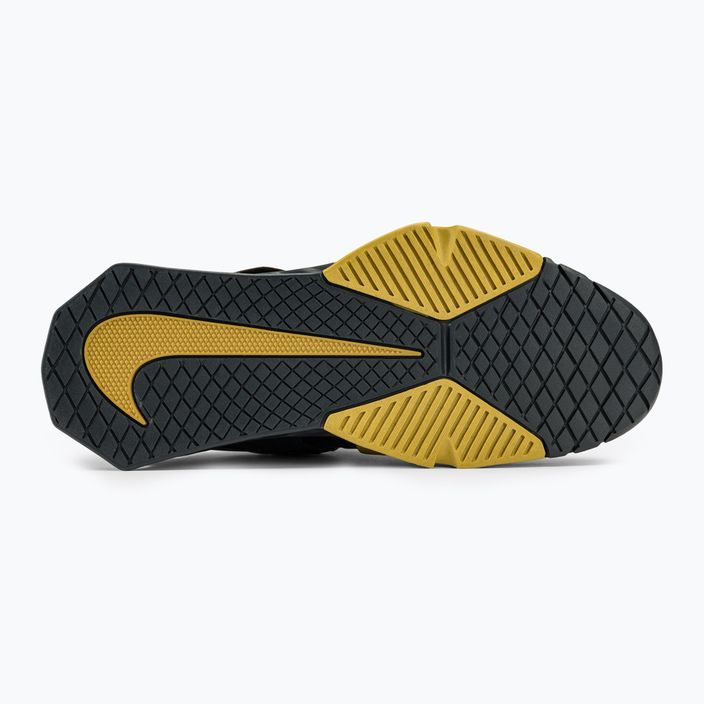 Взуття для важкої атлетики Nike Savaleos чорні/металеве золото антрацит нескінченне золото 4
