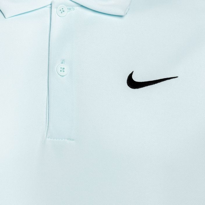 Чоловіча футболка-поло Nike Court Dri-Fit Solid glacier синя/чорна 3