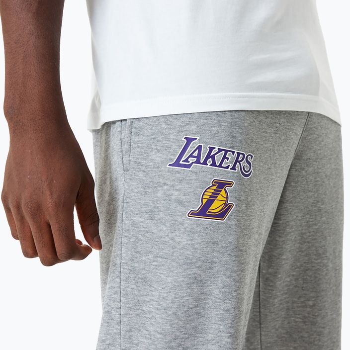 Штани чоловічі New Era NBA Essentials Jogger Los Angeles Lakers гrey med 5