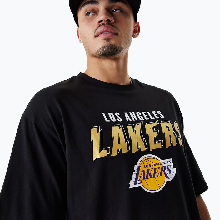 Футболка чоловіча New Era Team Script OS Tee Los Angeles Lakers black 4