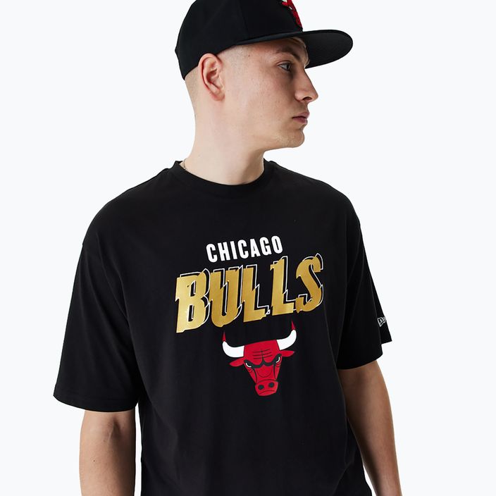 Футболка чоловіча New Era Team Script OS Tee Chicago Bulls black 4