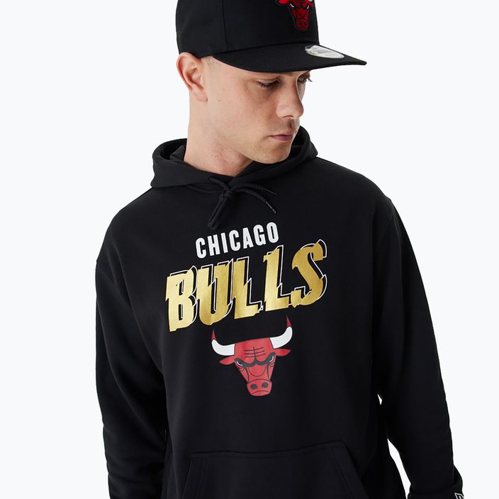 Кофта чоловіча New Era Team Script OS Hoody Chicago Bulls black 5