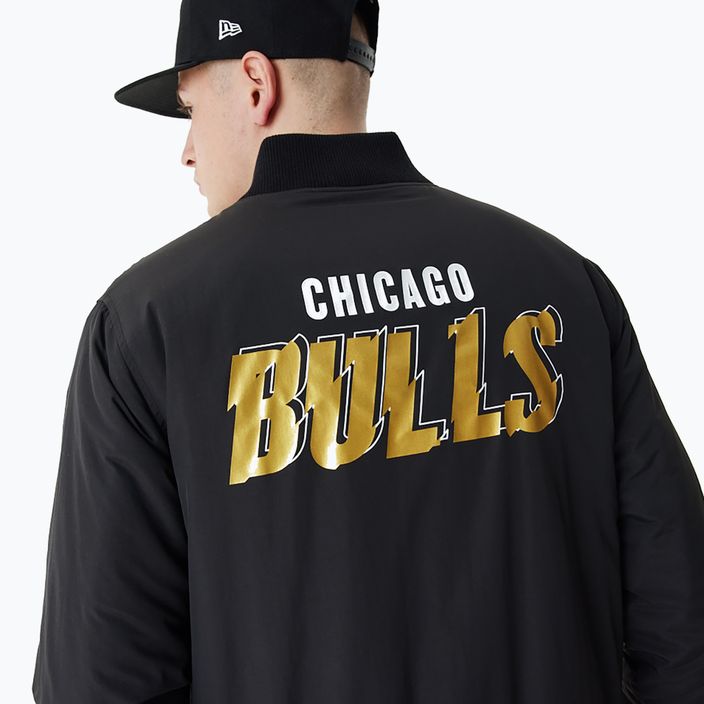 Куртка чоловіча New Era NBA Script BP Bomber Chicago Bulls black 4