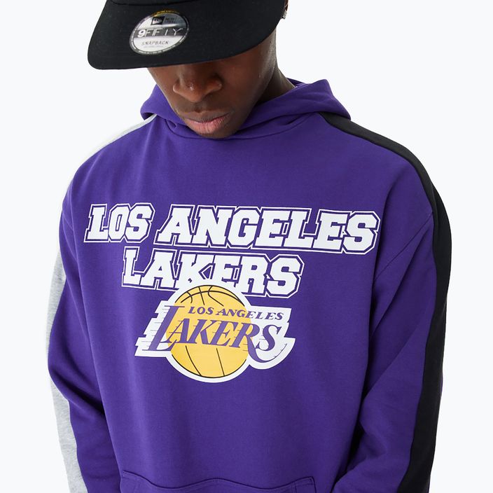 Кофта чоловіча New Era NBA Large гraphic OS Hoody Los Angeles Lakers purple 4