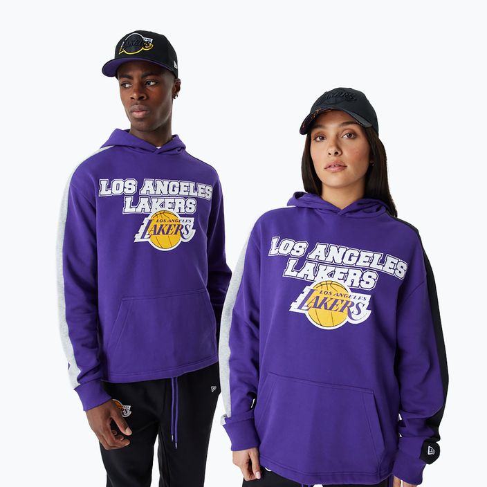 Кофта чоловіча New Era NBA Large гraphic OS Hoody Los Angeles Lakers purple 8