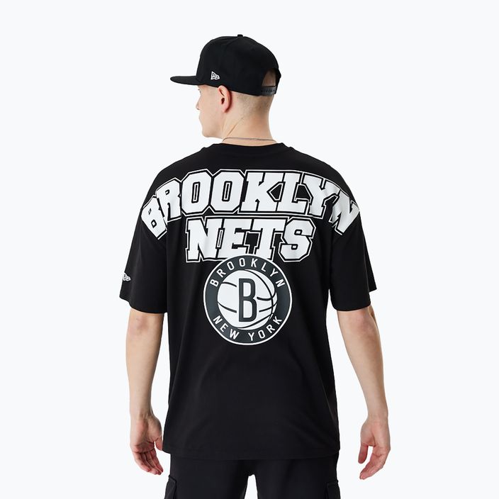 Футболка чоловіча New Era NBA Large гraphic BP OS Tee Brooklyn Nets black 2