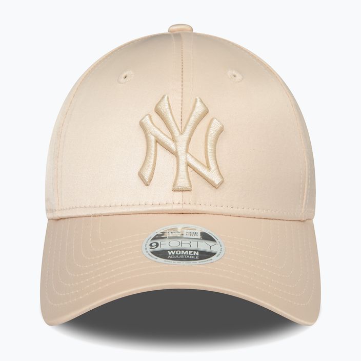 Жіноча бейсболка New Era Satin 9Forty New York Yankees світло-бежева 2