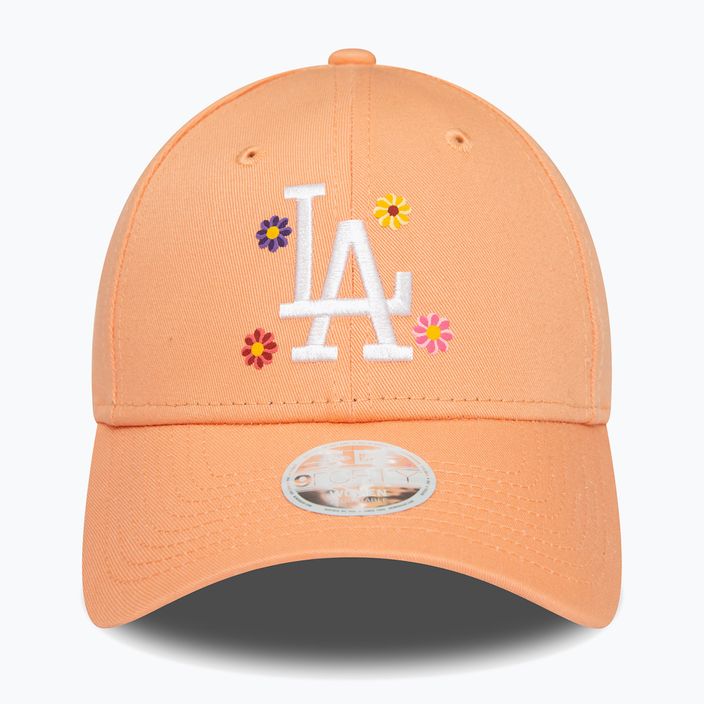 Жіноча бейсболка New Era Flower 9Forty Los Angeles Dodgers пастельно-рожева 2