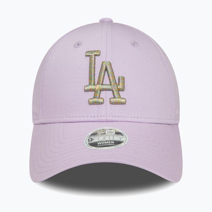 Жіноча бейсболка New Era Metallic Logo 9Forty Los Angeles Dodgers пастельно-фіолетова 2