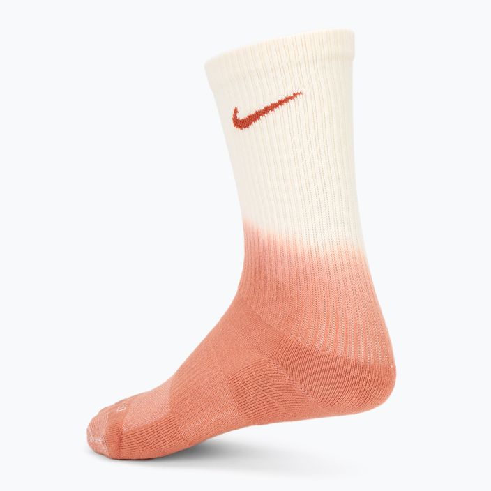 Шкарпетки Nike Everyday Plus 2 пари різнокольорові/помаранчеві 2