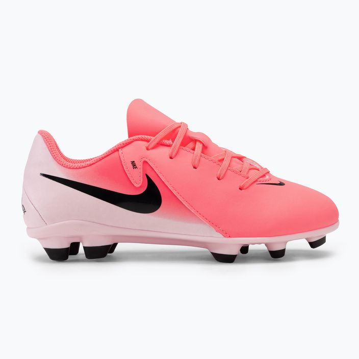 Кросівки футбольні дитячі Nike Phantom GX II Club FG/MG Junior sunset pulse/black 2