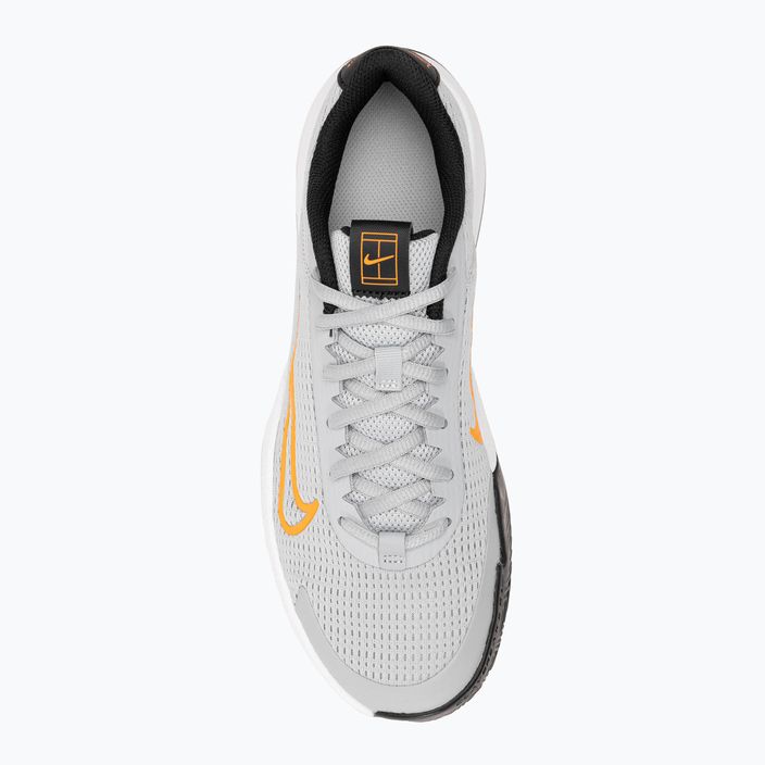 Чоловічі тенісні туфлі Nike Court Vapor Lite 2 Clay wolf сірі / лазерний бранж / чорні 5