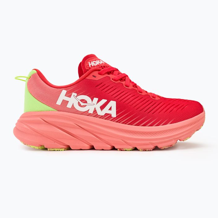 Жіночі бігові кросівки HOKA Rincon 3 cerise/coral 2