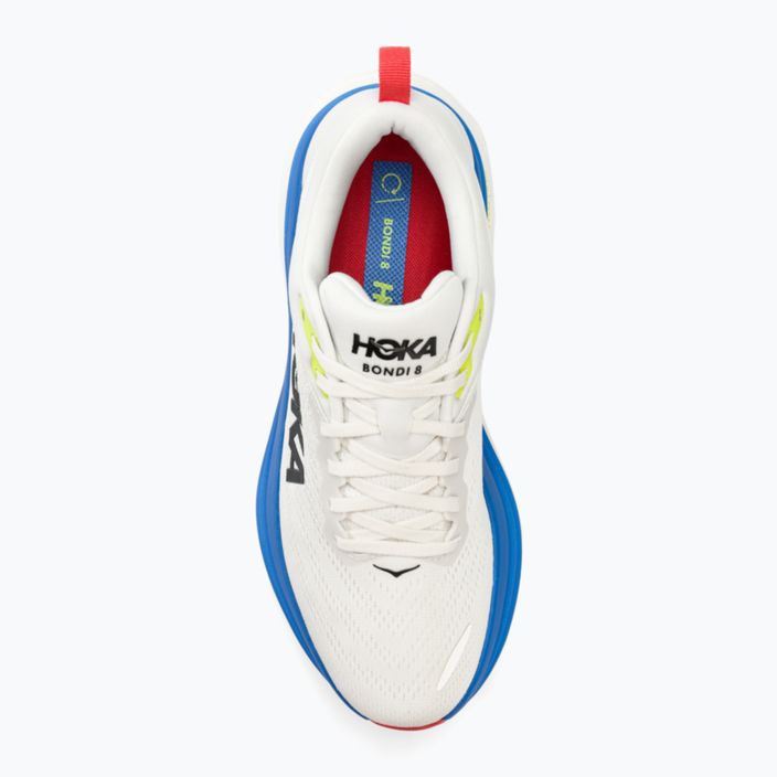 Кросівкі для бігу чоловічі HOKA Bondi 8 blanc de blanc/virtual blue 5