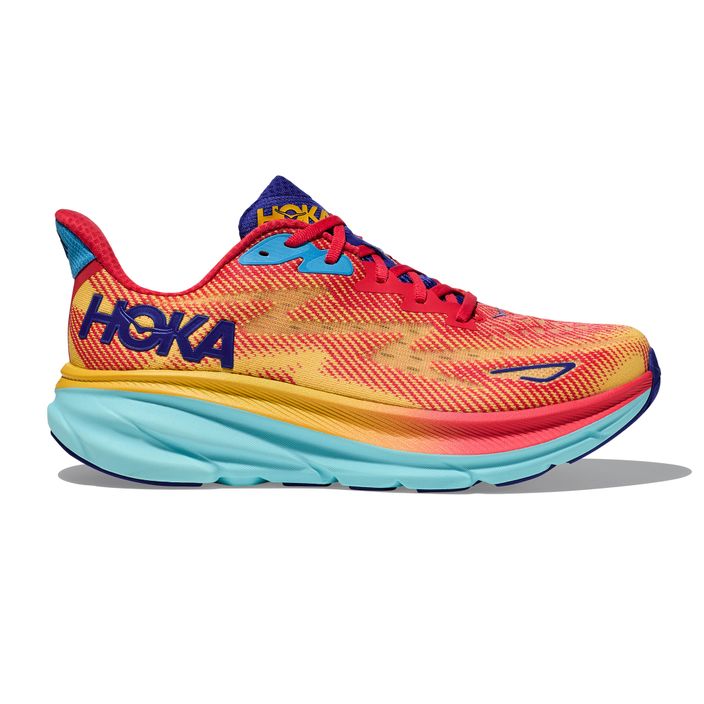 Кросівкі для бігу чоловічі HOKA Clifton 9 cerise/cloudless 2