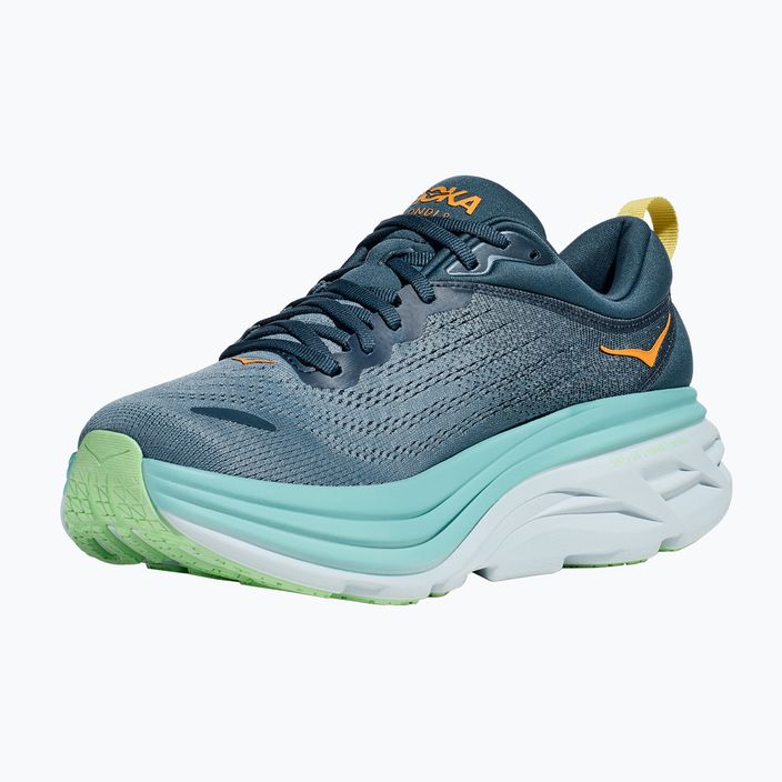 Кросівки для бігу чоловічі HOKA Bondi 8 Wide real teal/shadow 5