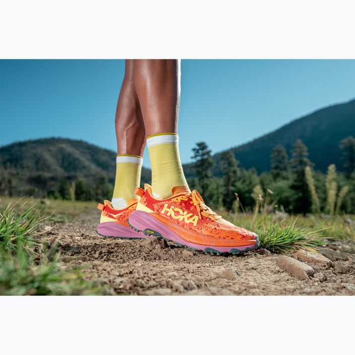 Кросівкі для бігу чоловічі HOKA Speedgoat 6 sherbet/beet root 11