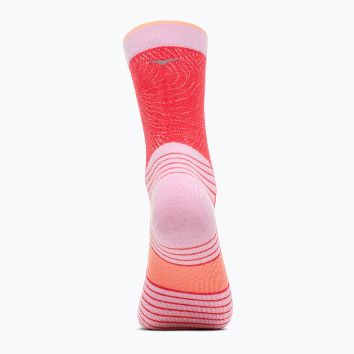 Шкарпетки для бігу HOKA Crew Run Sock 3 пари cerise/papaya/aura 4