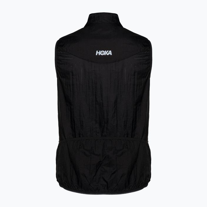 Жіноча бігова жилетка HOKA Skyflow Vest чорна 2