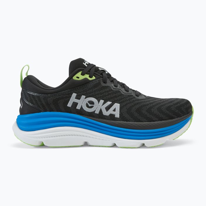 Кросівки для бігу чоловічі HOKA Gaviota 5 black/electric cobalt 2