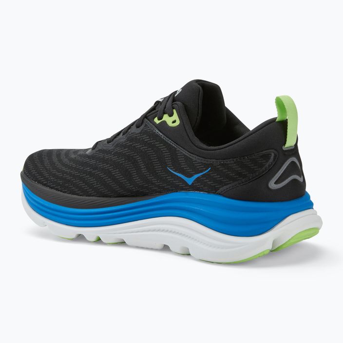 Кросівки для бігу чоловічі HOKA Gaviota 5 black/electric cobalt 3