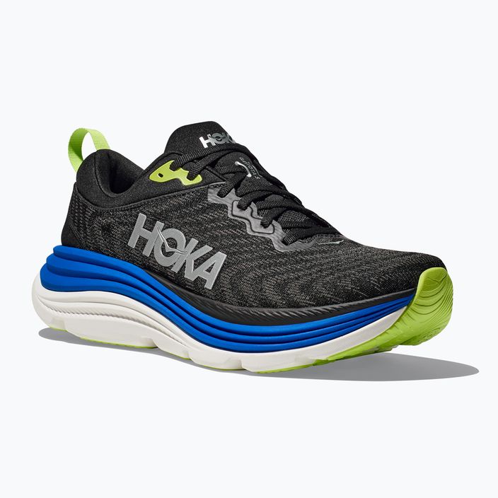 Кросівки для бігу чоловічі HOKA Gaviota 5 black/electric cobalt 8