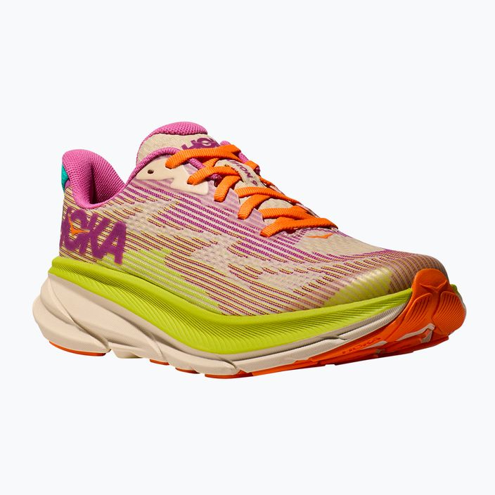 Кросівки для бігу дитячі HOKA Clifton 9 fuchsia/vanilla 8