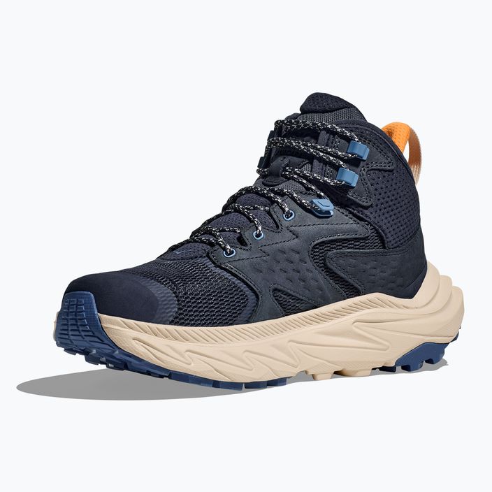 Черевики туристичні чоловічі HOKA Anacapa 2 Mid GTX varsity navy/oat milk 4